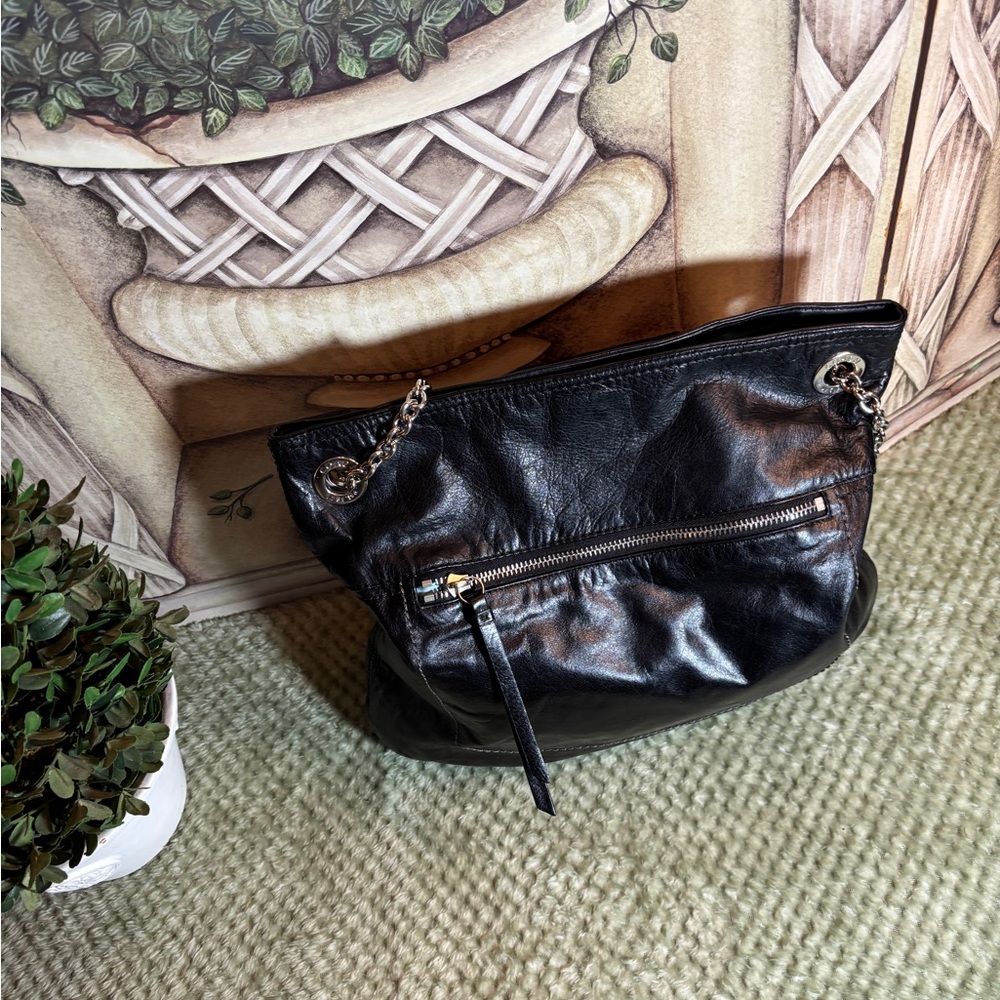 Coach Black Leather Shoulder Bag